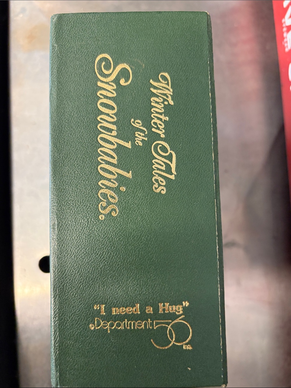 Department 56 Green Box with Gold Lettering - Winter Tales